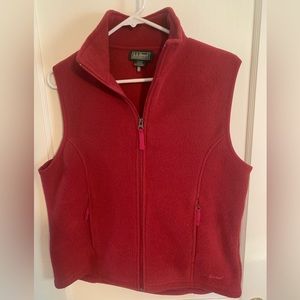 LL Bean fleece vest